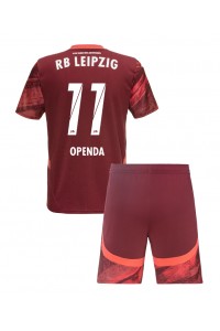 RB Leipzig Lois Openda #11 Babytruitje Uit tenue Kind 2024-25 Korte Mouw (+ Korte broeken)